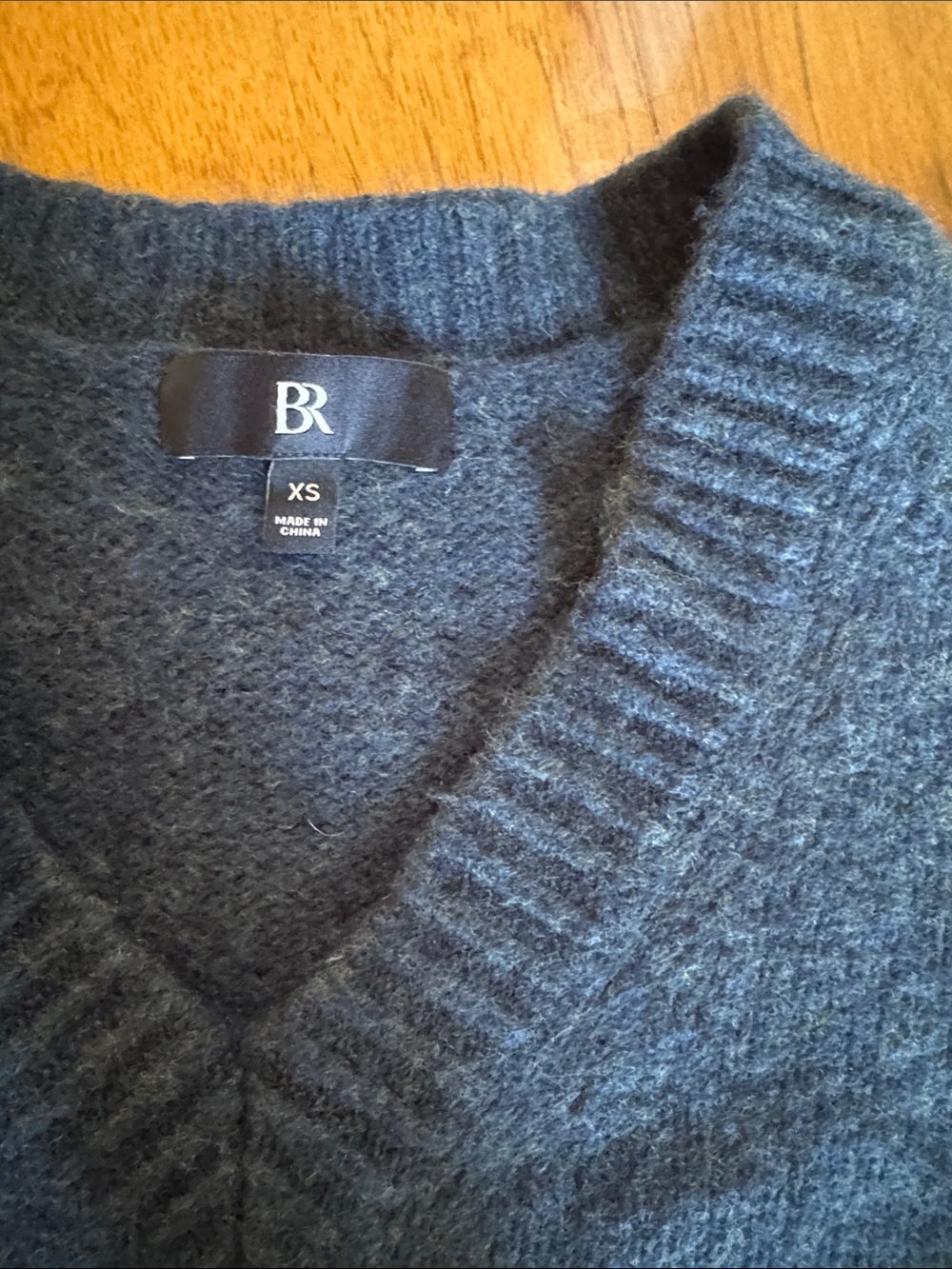 Banana Republic Relaxed V‑Neck Sweater in Deep Teal Blue